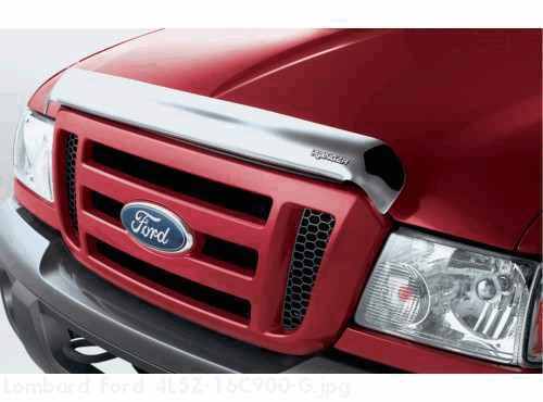 Ford Ranger Accessories Hood Deflector - Mini-Chrome