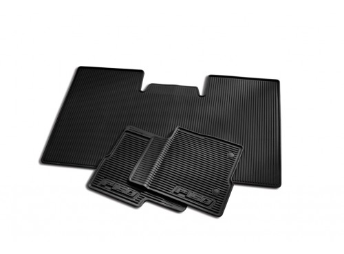 Floor Mats - All-Weather Vinyl Black 3-Pc