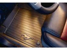 All Weather Mats - Black - Mustang Logo