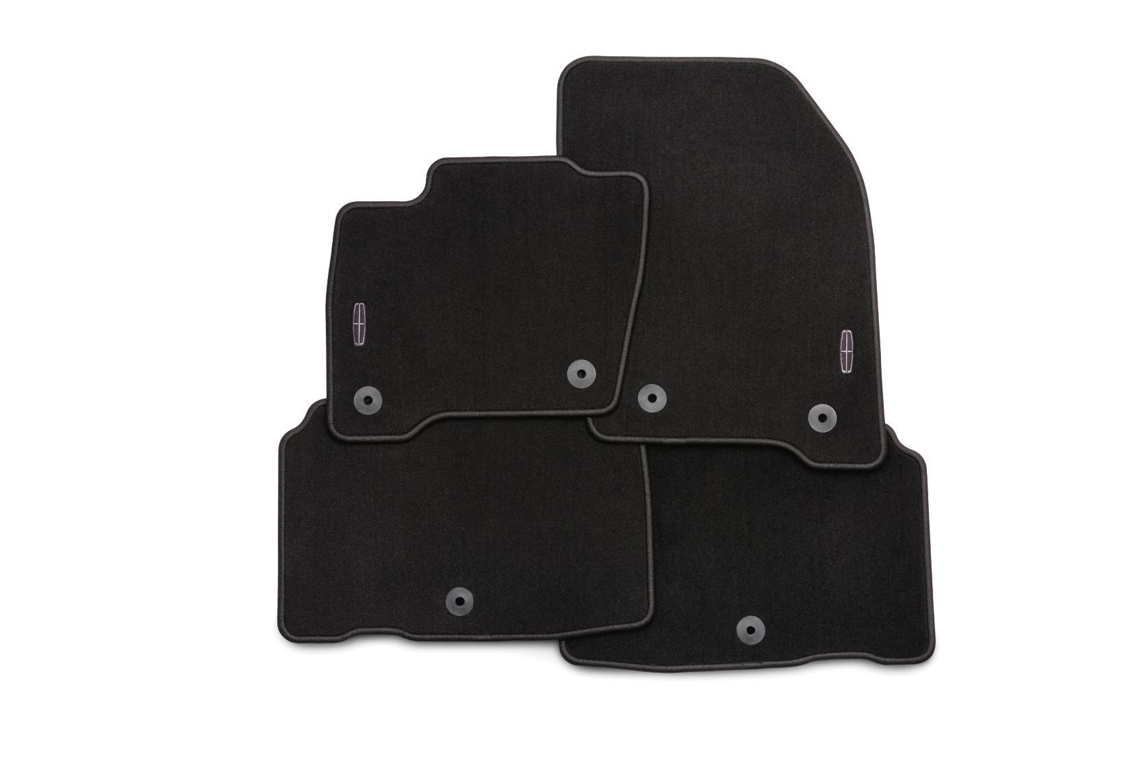 Floor Mats - Carpeted, 4-Piece, Dk. Black, Front and Rear