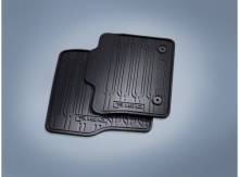 Floor Mats Rubber, Front, Regular Cab, Black