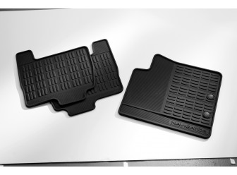 Floor Mats  Rubber, Black 4-Piece