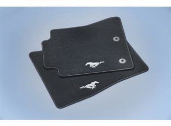 Floor Mats - Carpeted, Black, 2-Piece