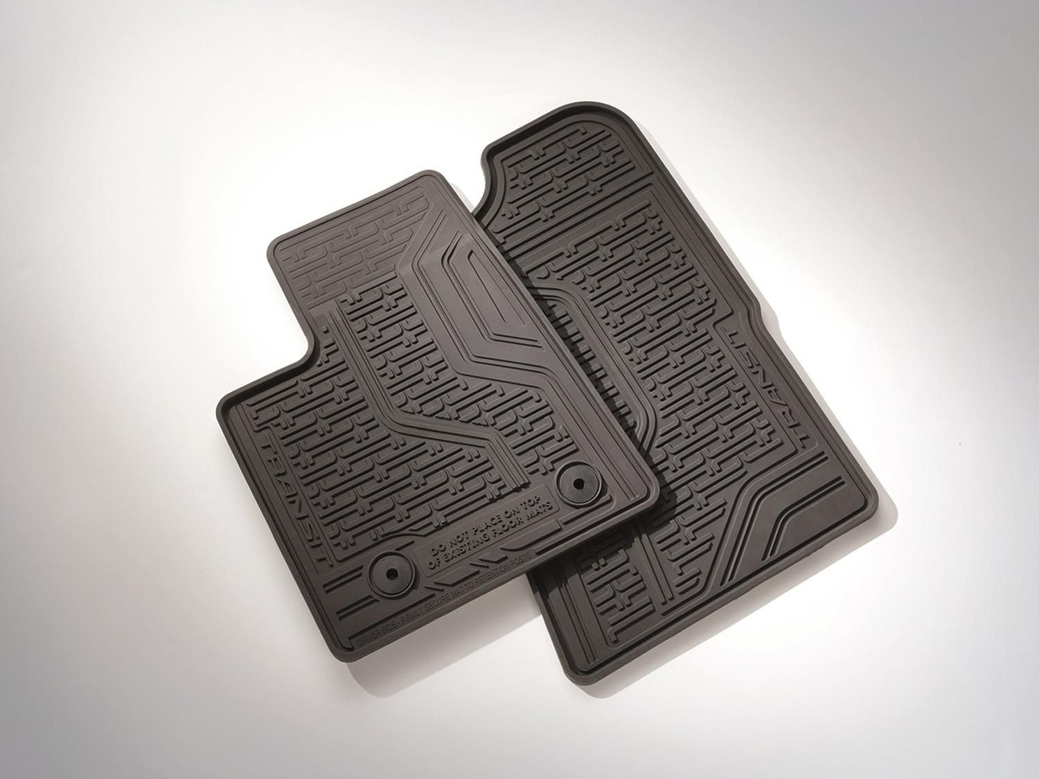 Floor Mats - All-Weather Black, Front Pair