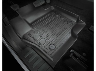 Floor Liner - Tray Style, Black, 2 Piece Set, Regu