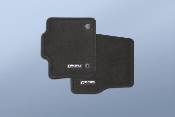 Floor Mats - Carpeted, Black, 2-Piece Set Regular Cab