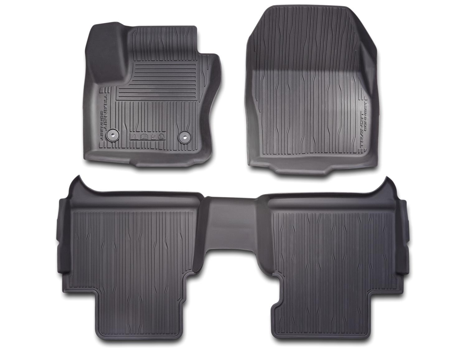 Floor Liner - Tray Style, Black, 4-Piece