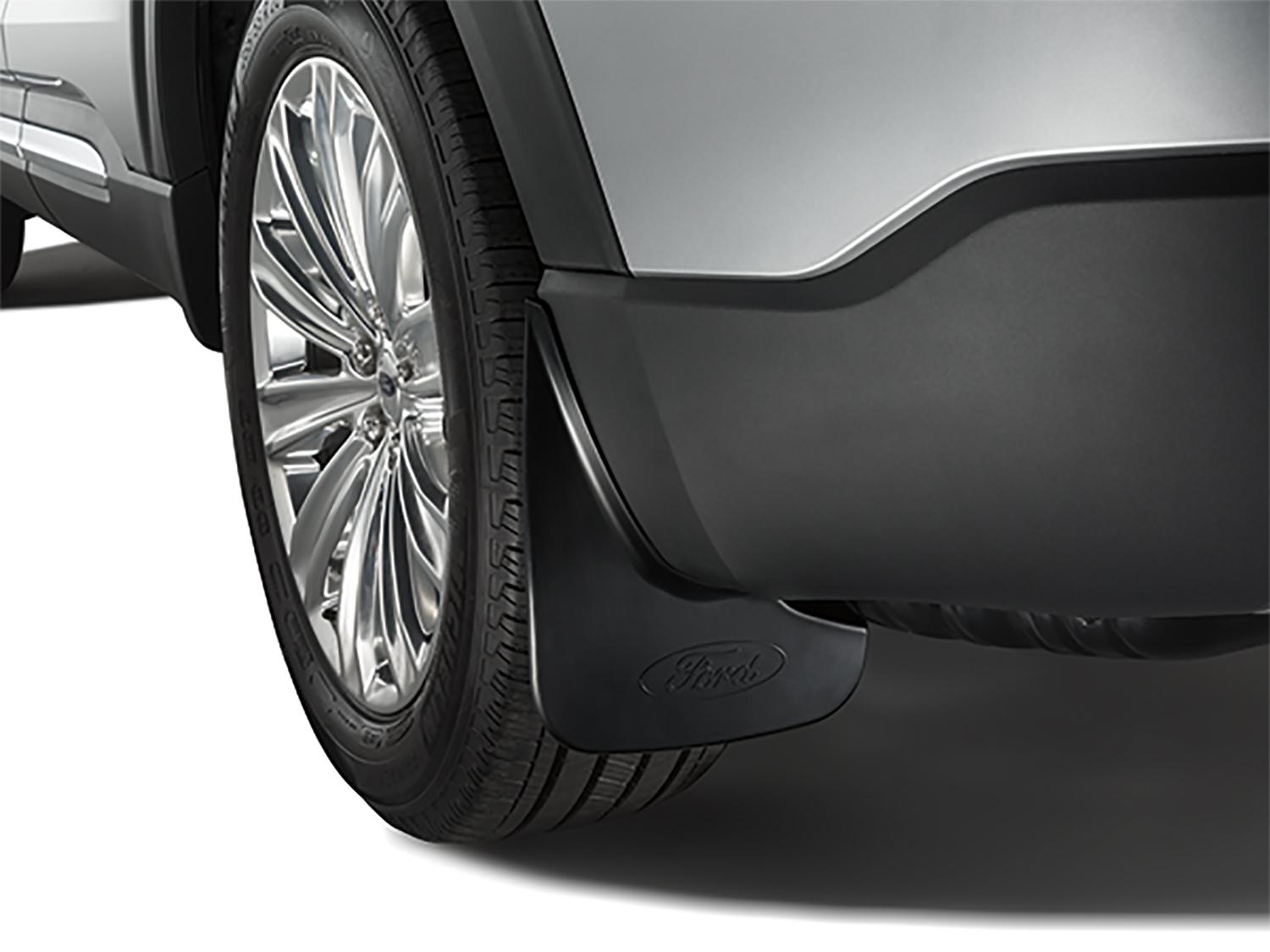 Splash Guards - Molded, Black, Rear