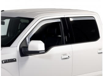 Side Window Deflectors - Chrome, 4-Piece Set