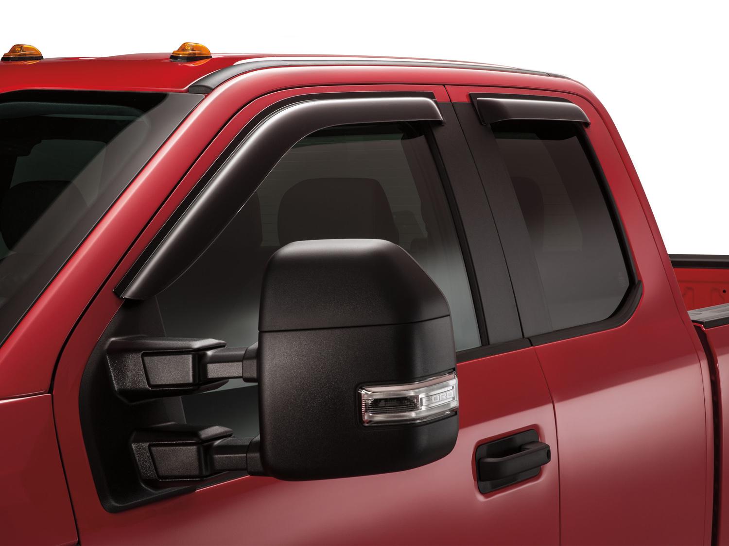 Side Window Deflectors - Smoke Super Cab