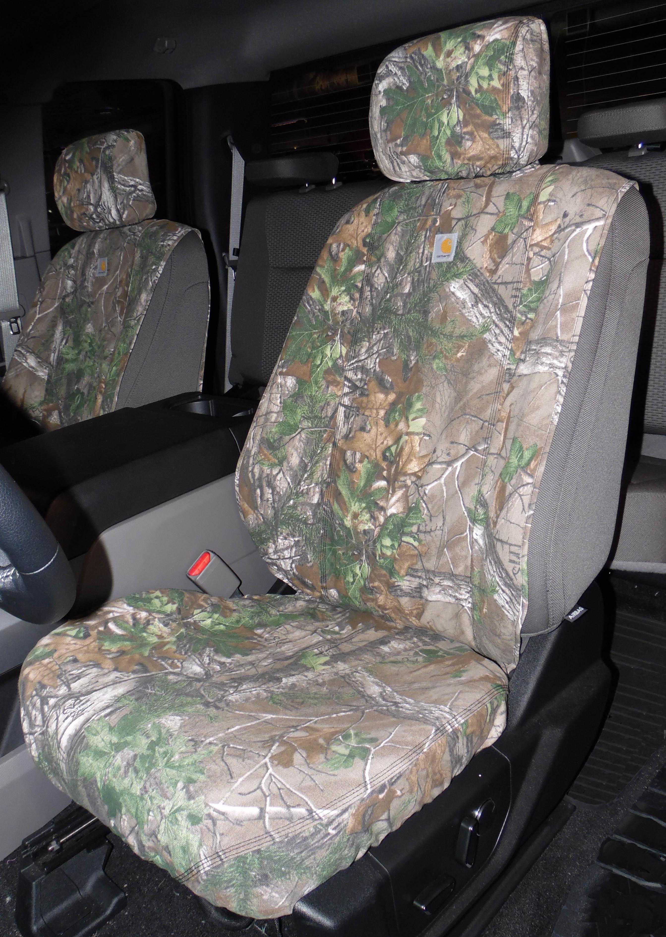 Seat Covers Front Captains, Realtree Xtra Green