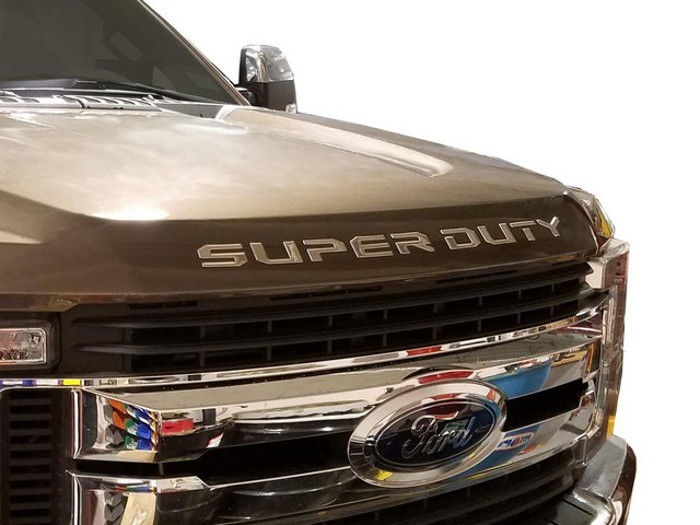 Hood Badge - SuperDuty Lettering, Black Platinum