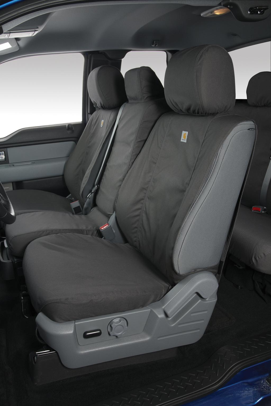 Seat Covers - Front, 40/20/40, Carhartt Gravel