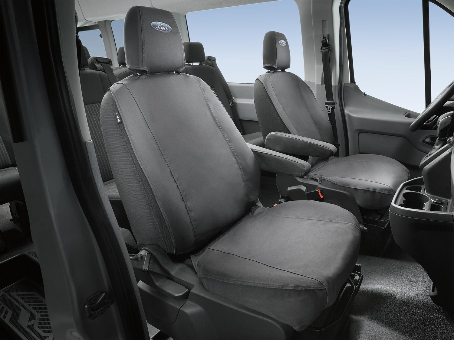 Seat Covers - Front, 40/20/40, Charcoal