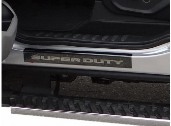 Black Chrome Sill Plate, Reg & SuperCab