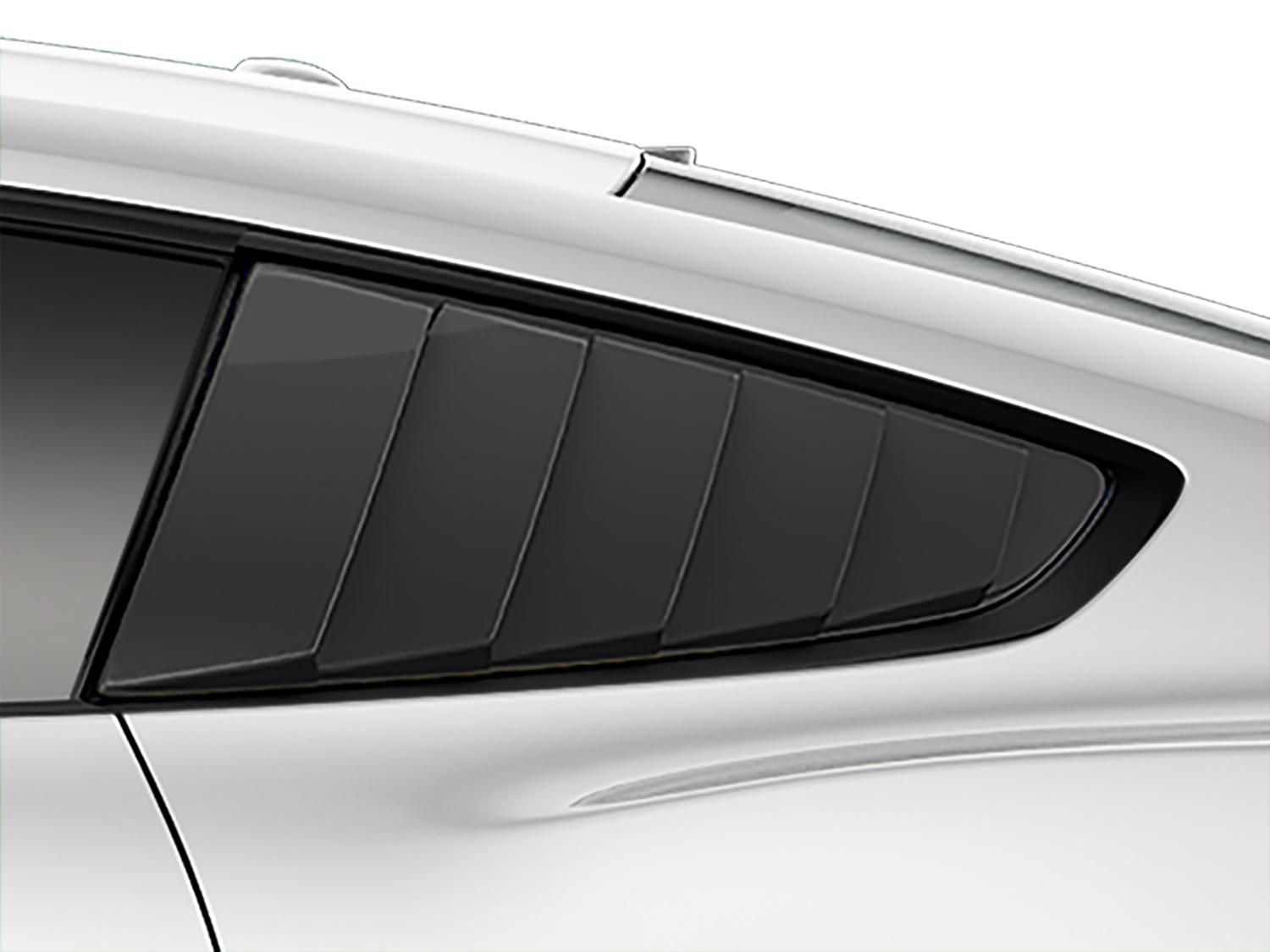 Louvers, Quarter Window - Matte Black