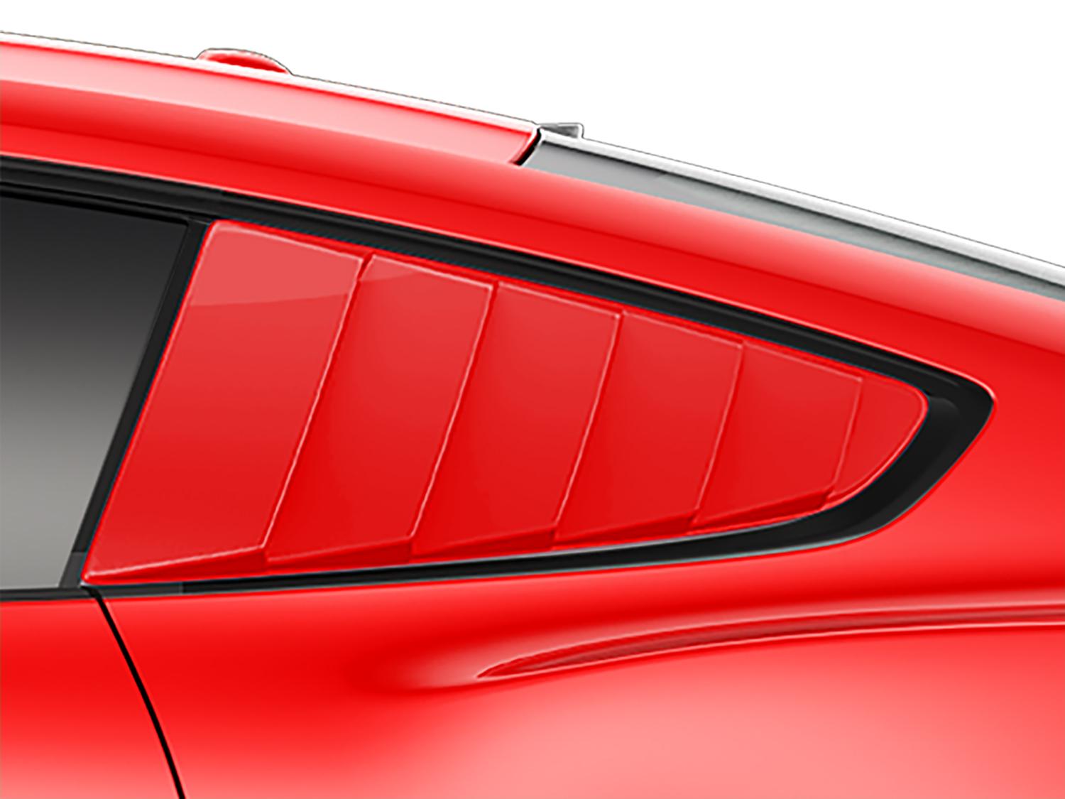 Louvers, Quarter Window - Race Red