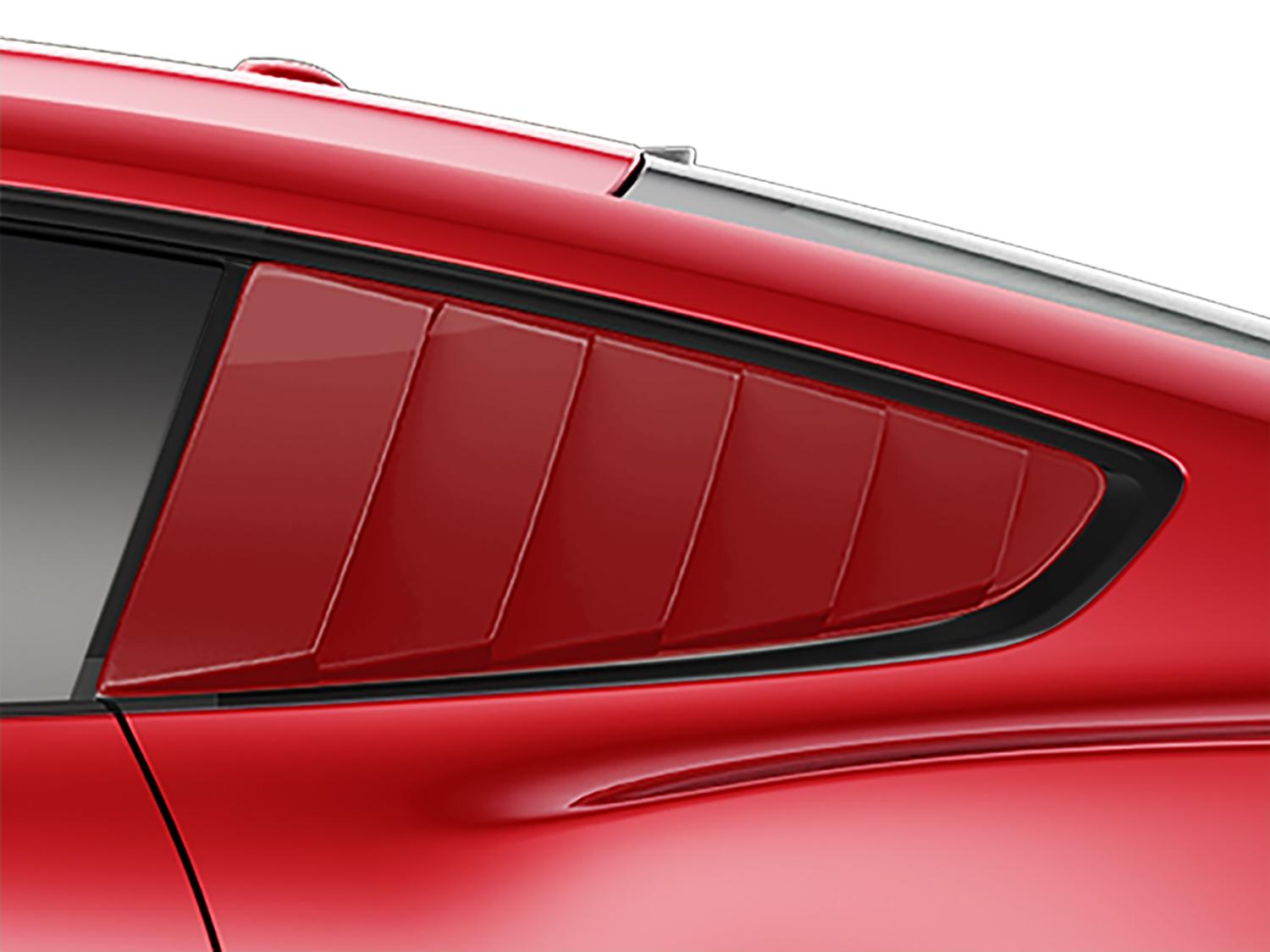 Louvers, Quarter Window - Ruby Red