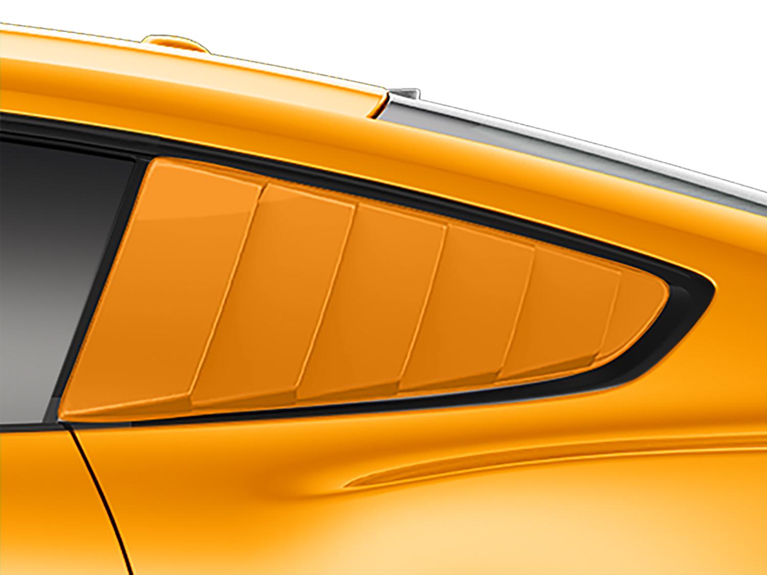 Louvers, Quarter Window - Orange Fur