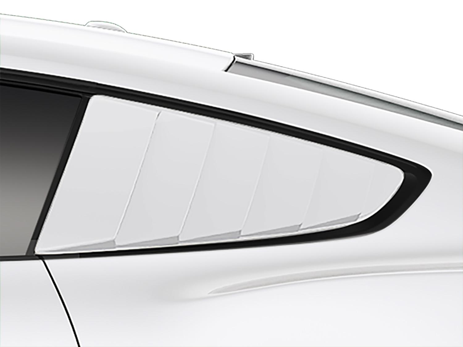 Louvers, Quarter Window - Oxford White