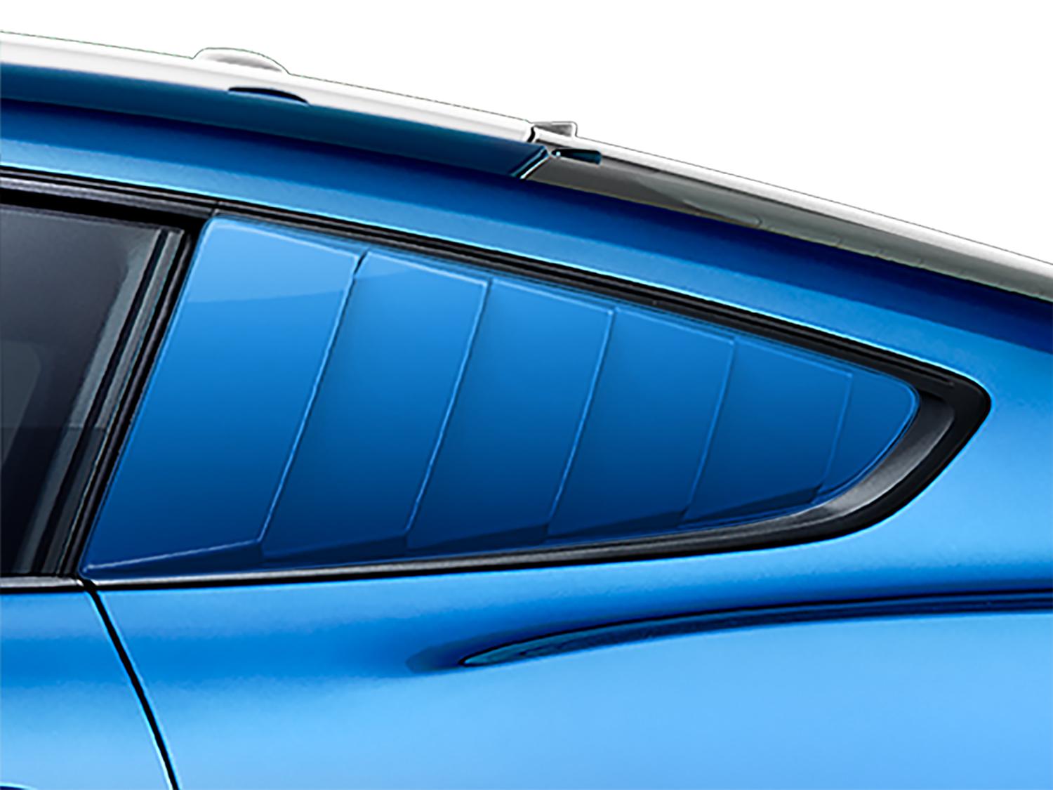 Louvers - Quarter Window, Velocity Blue