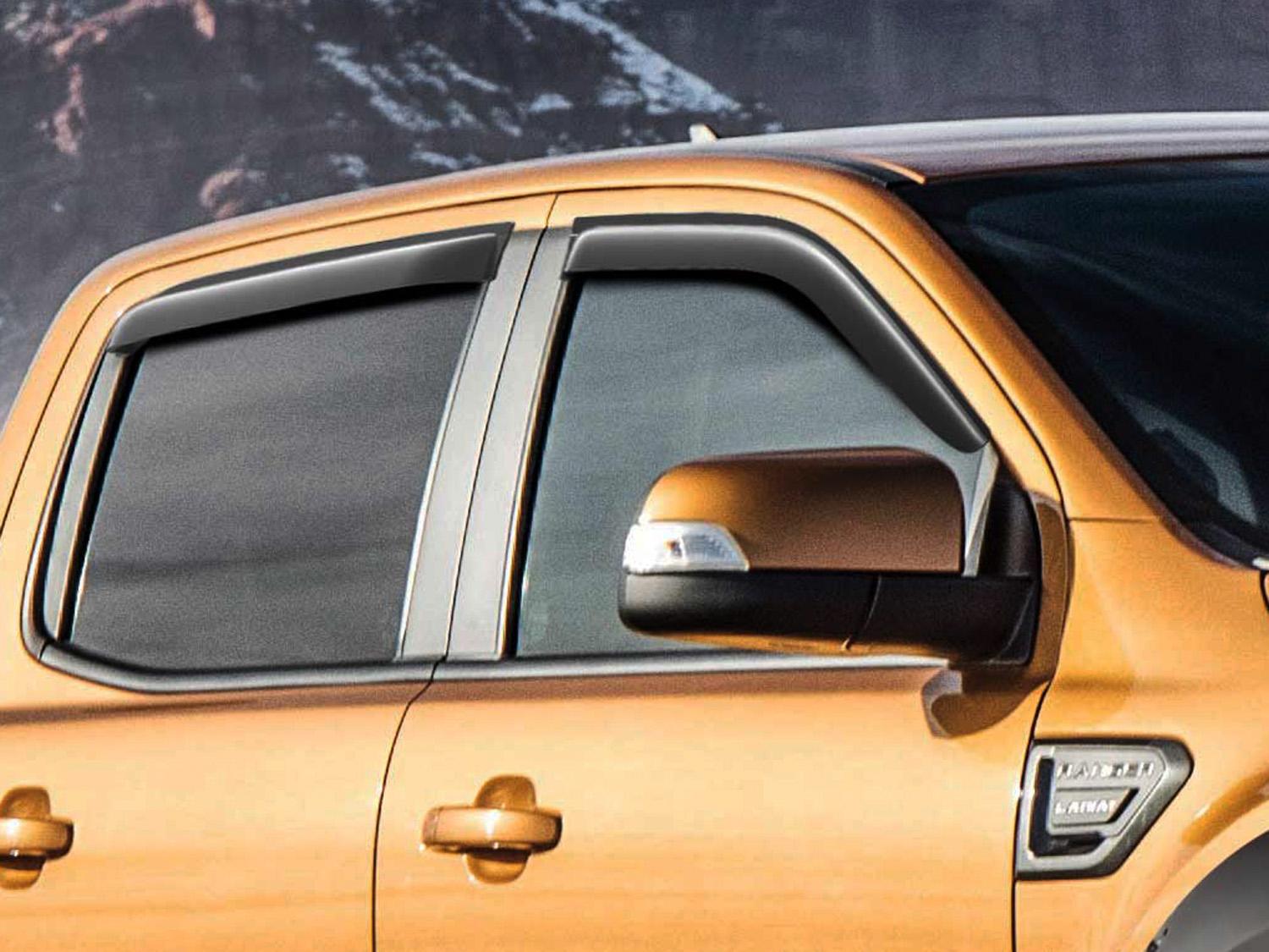 Side Window Deflectors - Smoke, Super Cab