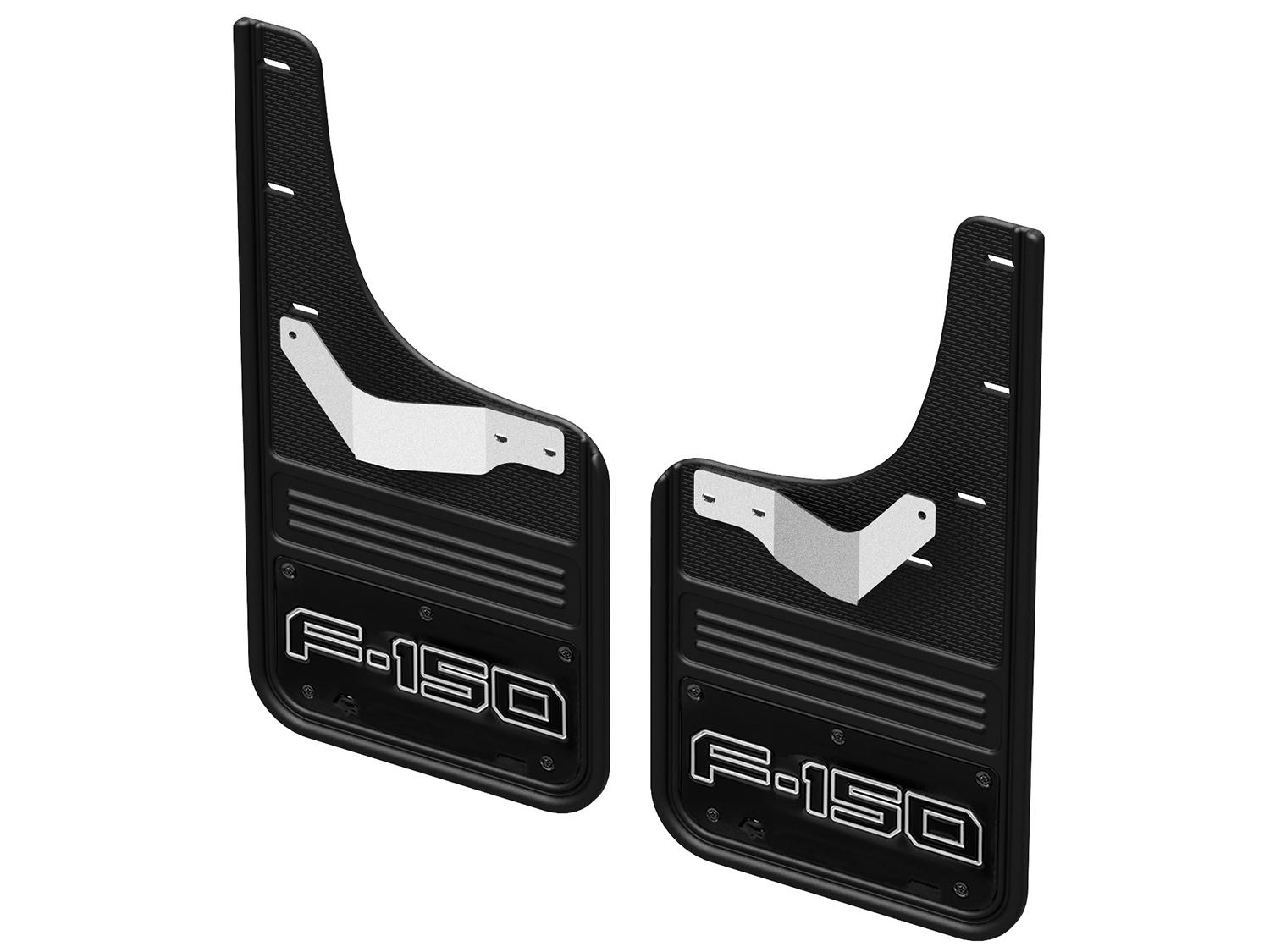 Splash Guards - Gatorback, Rear F-150 on Black