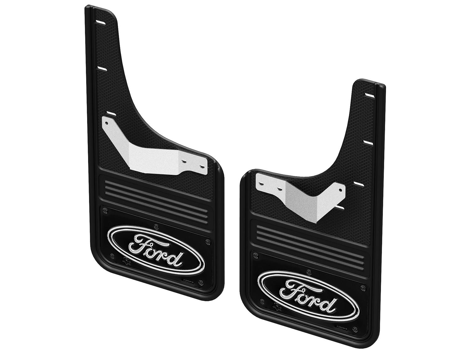 Splash Guards - Gatorback, Rear Ford Oval on Black