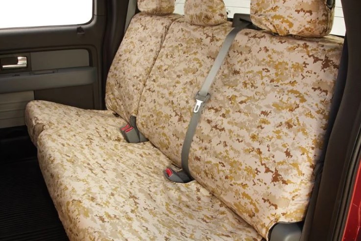 Seat Covers - Rear Row, 60/40 SuperCab Brown Camo