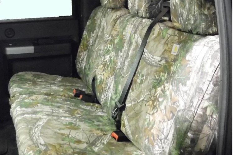 Seat Covers Rear Row, 60/40 SuperCab Green Camo