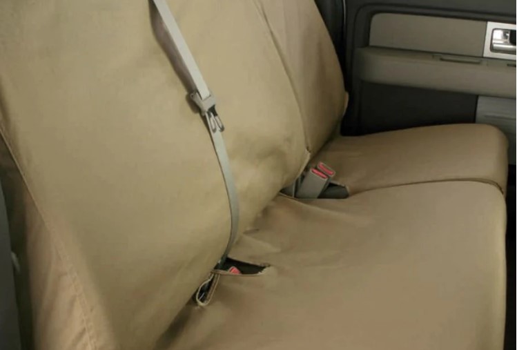 Seat Covers Rear Row, 60/40, w/Armrest SuperCrew Taupe