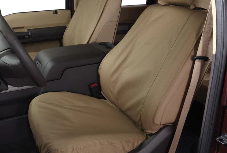 Seat Covers Rear Row 60/40 w/o Armrest SuperCrew Taupe
