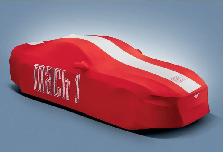 Vehicle Cover Red/White Graphics, Mach 1, Low Wing